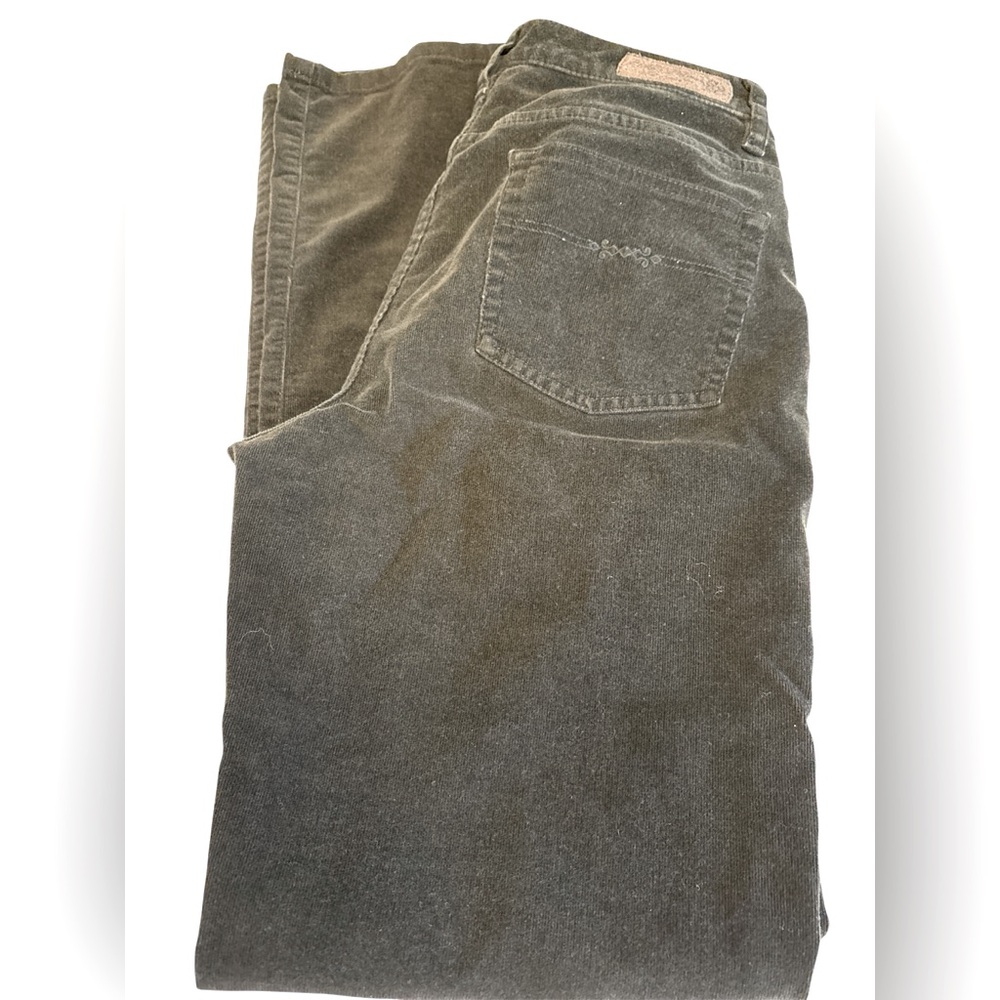 Indigo Palms corduroy pants 4 pockets button/zipper high rise straight size 6R